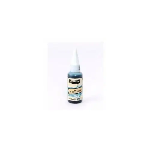 Tusz alkoholowy Pentart Media Ink - TURQUOISE-BLUE / NIEBIESKI TURKUS 20ml