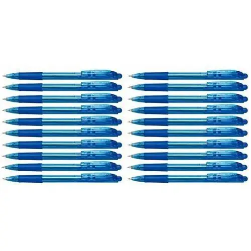 Długopis automat bk 417 wow 0,7 niebieski - zestaw x20 Pentel