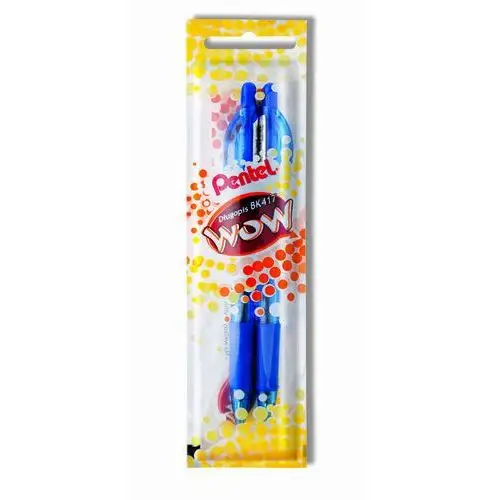 Pentel, Długopis automatyczny, BK417 Wow, niebieski