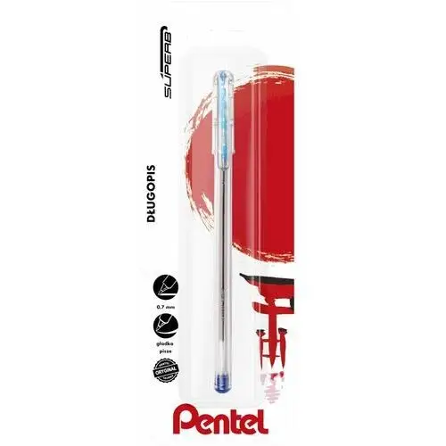 Pentel, Długopis superb bk77 z niebieskim wkładem