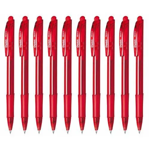 Pentel Długopis wow! bk417 - czerwony - 10 szt