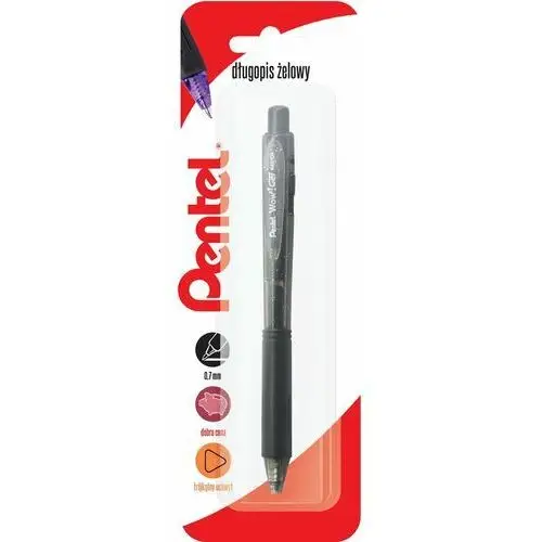 Długopis żelowy 0,7 mm k437, czarny, 1 szt. Pentel