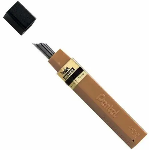 Pentel Grafity ołówkowe 3h 0,3 mm 12 sztuk czarne