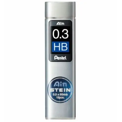 Pentel Grafity ołówkowe ain stein 15 szt 0,3mm hb