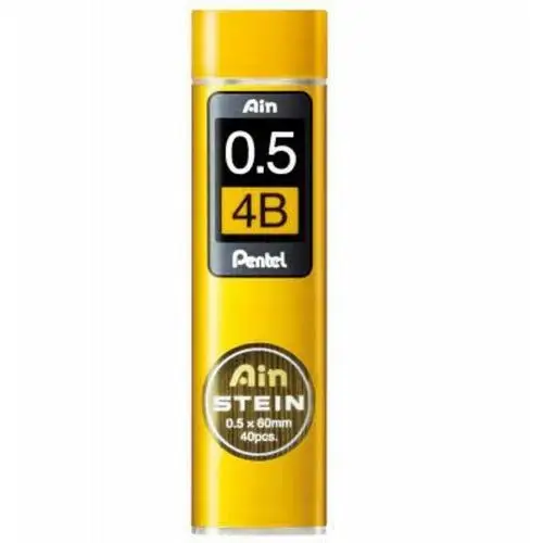 Pentel Grafity ołówkowe ain stein 40 szt 0,5mm 4b
