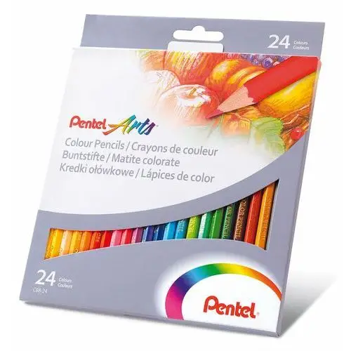 Pentel Kredki ołówkowe, 24 kolory