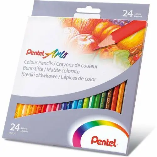 Pentel Kredki ołówkowe 24 kolory cb8-24 cb8-24