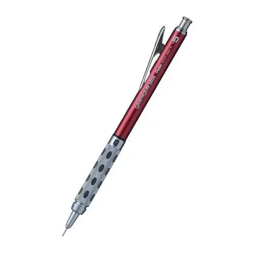 Ołówek automatyczny graphgear 1000 , hb 0.5 mm, czerwony Pentel