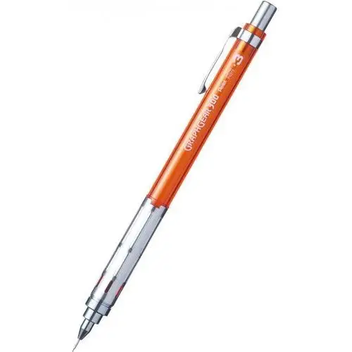 Pentel Ołówek automatyczny graphgear 300 , 0.3 mm, pomarańczowy