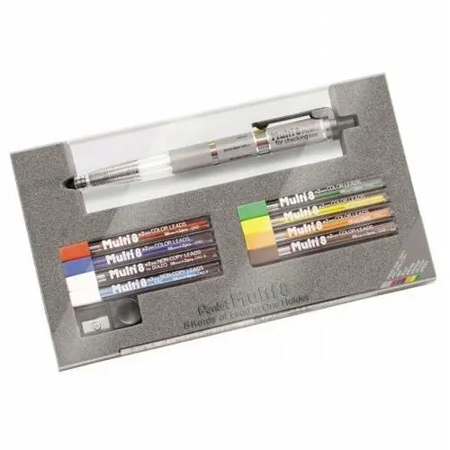 Pentel Ołówek kredka automatyczny multipen 8w1 z temperówką ph802