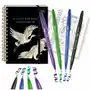 Pentel zestaw pisak pędzelkowy kaligrafia brush sign pen + bullet journal notes A5 birds Sklep
