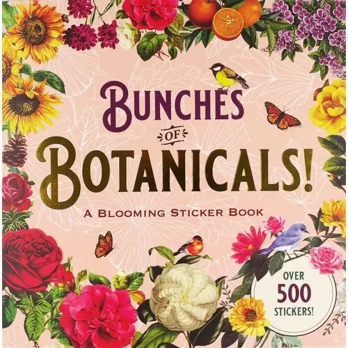 Peter pauper press Książka z naklejkami 500 sztuk botanical