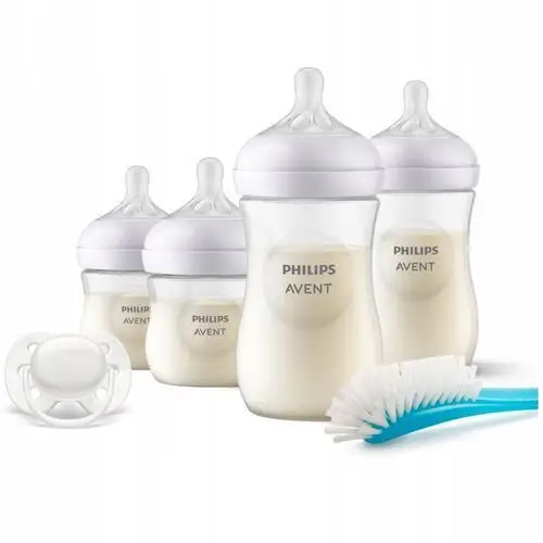 Philips Avent Zestaw butelek Natural Response Ultra Soft szczotka SCD838/11