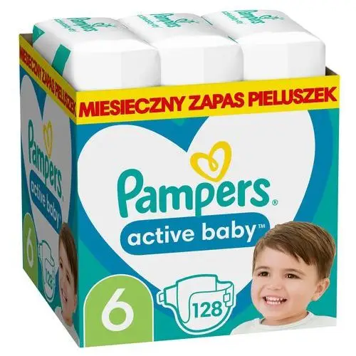 Pieluszki Pampers Active Baby rozmiar 6 13-18 kg 128 szt