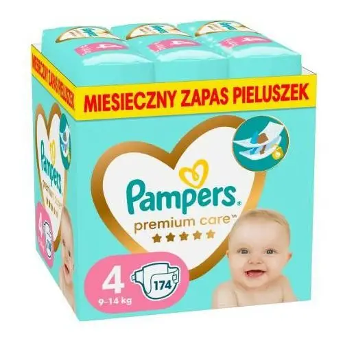 Pieluszki Pampers Premium 4, 8-14kg 174 szt