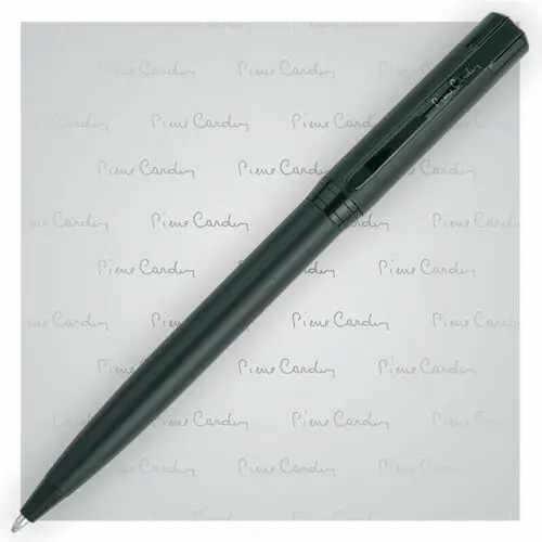 Długopis metalowy Pierre Cardin Luberon, czarny, kolor czarny