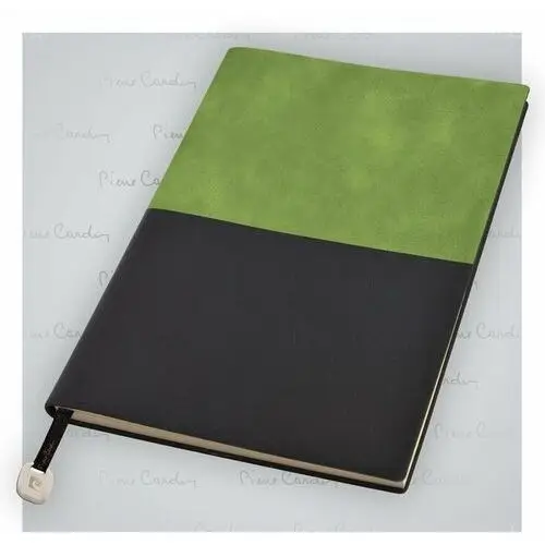Notes w linie, A5 Pierre Cardin, czarno-zielony