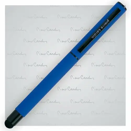 Pierre cardin Pióro kulkowe touch pen, soft touch celebration niebieskie - niebieski