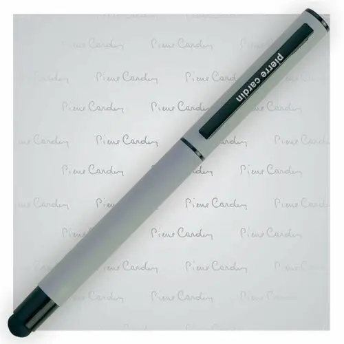 Pióro kulkowe touch pen, soft touch celebration szare - szary Pierre cardin