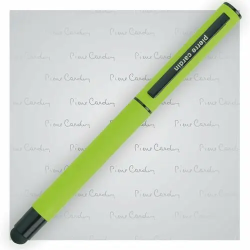 Pióro kulkowe touch pen, soft touch celebration zielone - zielony Pierre cardin