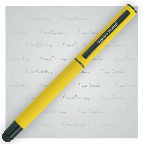 Pióro kulkowe touch pen, soft touch celebration żółte - żółty Pierre cardin