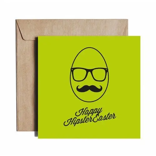 Pieskot Hipster easter - greeting card by polish design