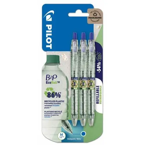 Pilot, Długopis Olejowy, B2p Ecoball, X3, Niebieski