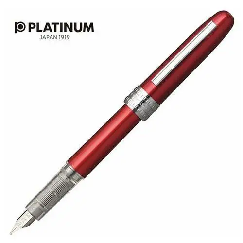 Platinum Pióro wieczne plaisir red, f, czerwone