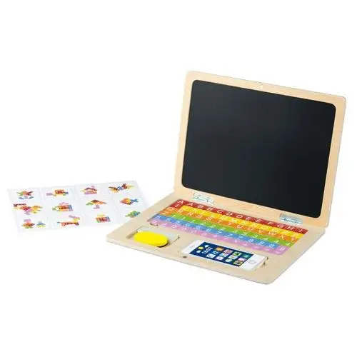 Playtive Drewniana tablica magnetyczna lub laptop (Laptop)