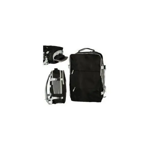 Plecak podróżny do samolotu bagaż podręczny 45 x 16 x 28 cm kabel USB wodoodporny czarny, kolor różowy