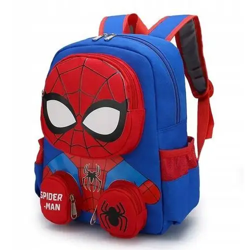 Plecak Spiderman Dziecięcy Szkolny Człowiek Pająk Niebieski
