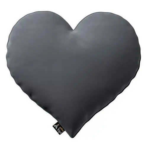 Poduszka Heart of Love, grafitowy szary, 45x15x45cm, Posh Velvet