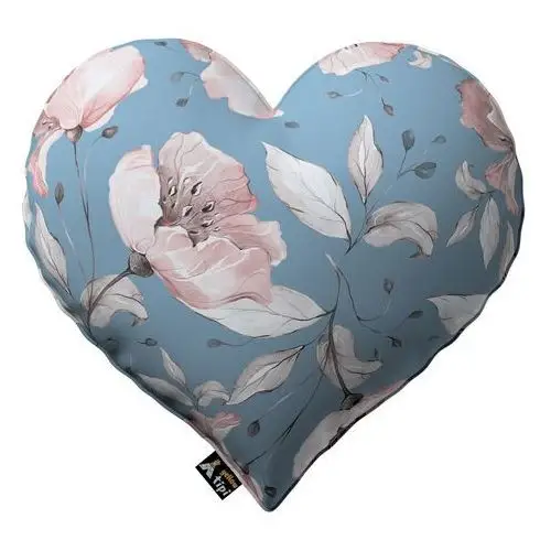 Poduszka Heart of Love, niebiesko-różowy, 45x15x45cm, Magic Collection