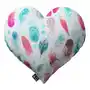 Poduszka Heart of Love, różowe i turkusowe piórka, 45x15x45cm, Magic Collection Sklep
