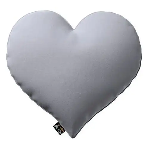 Poduszka Heart of Love, srebrzysty szary, 45x15x45cm, Posh Velvet