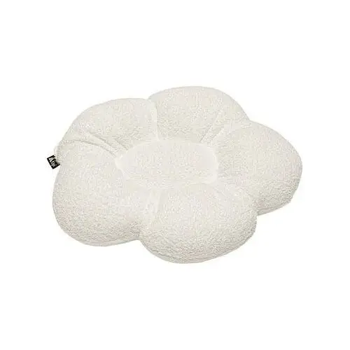Poduszka kwiatek Mia, biały, 45 cm, Boucle