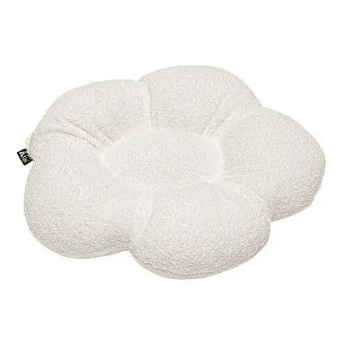 Poduszka kwiatek Mia XXL, biały, 100 cm, Boucle