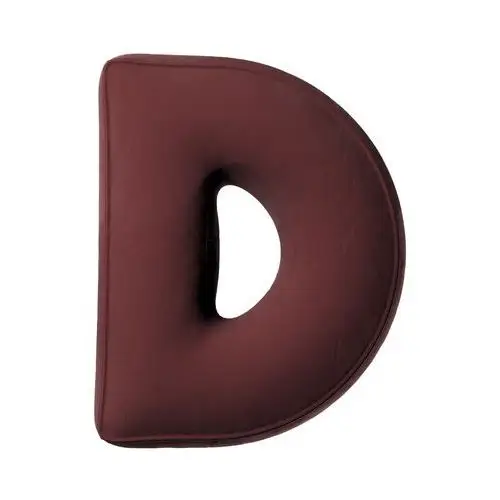 Poduszka literka D, bordowy, 30x40cm, Posh Velvet