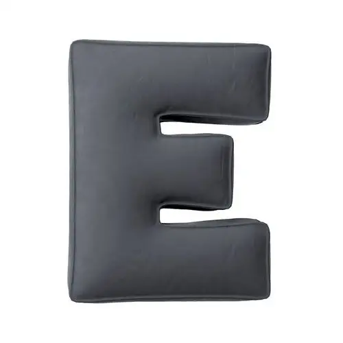 Poduszka literka E, grafitowy szary, 30x40cm, Posh Velvet