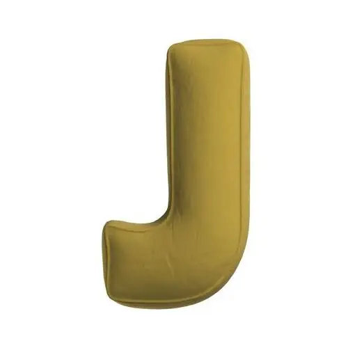 Poduszka literka J, oliwkowy zielony, 35x40cm, Posh Velvet