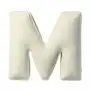 Poduszka literka M, śmietankowa biel, 35x40cm, Posh Velvet Sklep