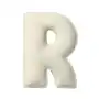 Poduszka literka R, śmietankowa biel, 35x40cm, Posh Velvet Sklep