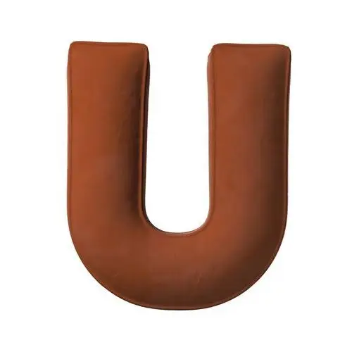 Poduszka literka U, rudy, 35x40cm, Posh Velvet