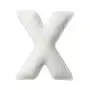 Poduszka literka X, biały, 35x40cm, Boucle Sklep