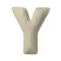 Poduszka literka Y, jasny beż, 35x40cm, Boucle Sklep