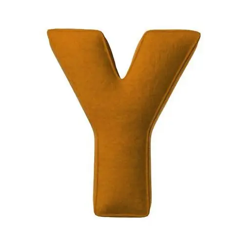 Poduszka literka Y, miodowy, 35x40cm, Posh Velvet