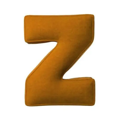 Poduszka literka Z, miodowy, 35x40cm, Posh Velvet