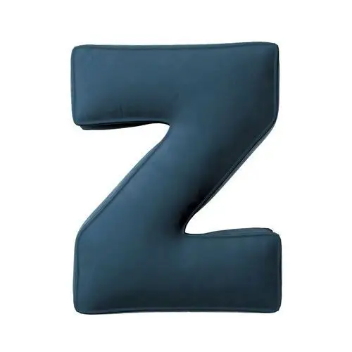 Poduszka literka Z, pruski błękit, 35x40cm, Posh Velvet