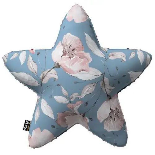 Poduszka Lucky Star z minky, niebiesko-różowy, 52x15x52cm, Magic Collection