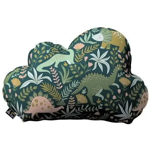 Poduszka Soft Cloud, Dinozaury na zielonym tle, 55x15x35cm, Magic Collection